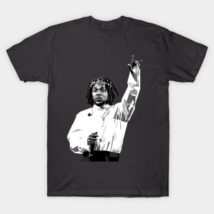 Kendrick Pop Art Illustration Grayscale T-Shirt
